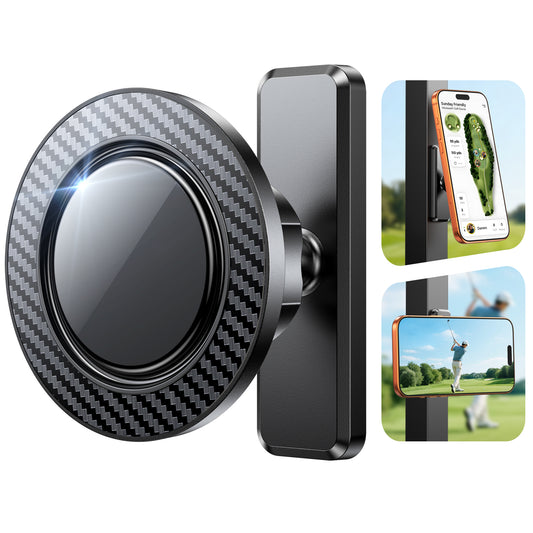Magnetic Golf Cart Phone Holder, Strong Magnet Phone Mount Compatible with MagSafe iPhone 12-17 and Android, Fits EZGO, Club Car, Yamaha, Golf Cart Accessories Gift for Golfers Men Women