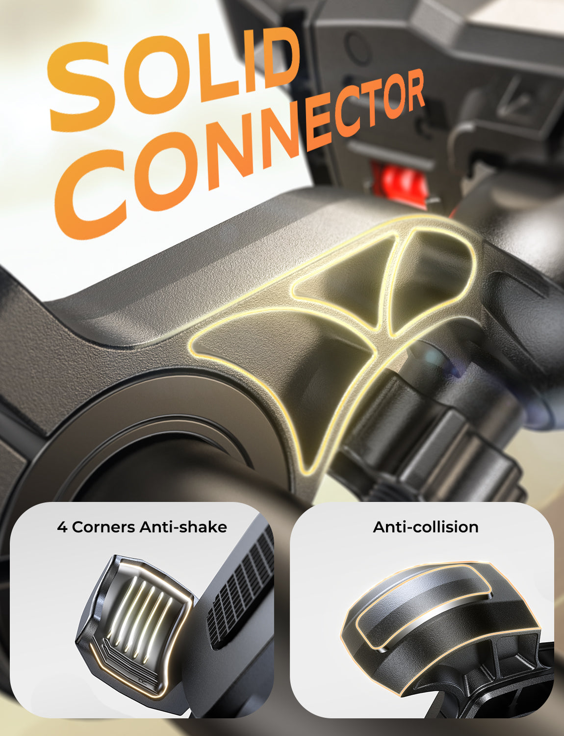 Strong Clamp Bike Phone Holder, [Stable Locking][360° Rotatable] Motorcycle Phone Mount, Tool-Free Installation Bike Phone Mount, Compatible with iPhone 17 Pro Max/S25 Ultra, 4.7-6.9’’ Phones