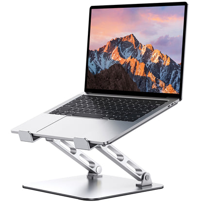 Ergonomic Laptop Stand, Dual-Bar Support & Height Adjustable Laptop Riser Holder for Desk, Ventilated & Portable Computer Notebook Stand Mount, Compatible with MacBook Air Pro/Dell/HP (10"-16")