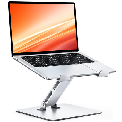 Adjustable Ergonomic Laptop Stand for Desk, Foldable Computer Stand, Stable Aluminum Lectern Notebook Riser & Portable Laptop Holder Mount Compatible with 10-16" MacBook Pro/Air, Dell, HP