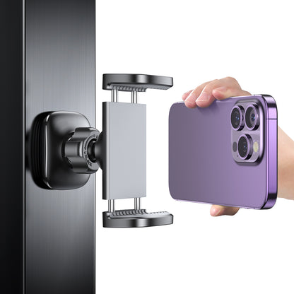 Magnetic Phone Holder for Gym Golf Cart, 360° Rotatable Gym Phone Holder Workout Record, or Any Metal Surface, Gym Magnet Phone Mount Cradles Compatible with 4.7-7" Phones, Thick Cases Friendly